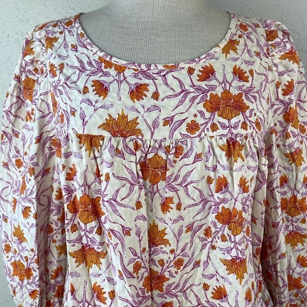 Universal Thread Long Sleeve Floral Top Size XL EUC - Picture 2 of 8